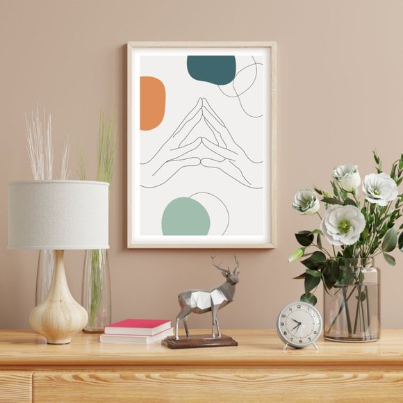 2/$35 Modern Minimalist Abstract Boho Wall Art Print Home Decor [No Frame] - Picture 2 of 6
